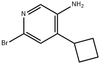 2-Bromo-5-amino-4-(cyclobutyl)pyridine Struktur