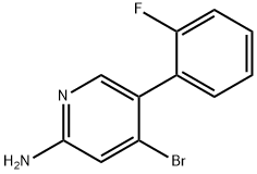 2-Amino-4-bromo-5-(2-fluorophenyl)pyridine Struktur