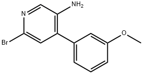 2-Bromo-5-amino-4-(3-methoxyphenyl)pyridine Struktur