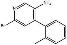 2-Bromo-5-amino-4-(2-tolyl)pyridine Struktur