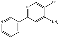 3-Bromo-4-amino-6-(3-pyridyl)pyridine Struktur