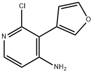 2-CHLORO-4-AMINO-3-(3-FURYL)PYRIDINE Structure