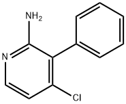 2-Amino-4-chloro-3-phenylpyridine Struktur