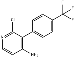 2-CHLORO-4-AMINO-3-(4-TRIFLUOROMETHYLPHENYL)PYRIDINE Struktur