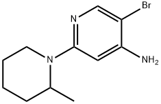 5-BROMO-2-(2-METHYLPIPERIDIN-1-YL)PYRIDIN-4-AMINE Struktur