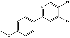 3,4-Dibromo-6-(4-methoxyphenyl)pyridine Struktur