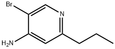 5-BROMO-2-PROPYLPYRIDIN-4-AMINE Struktur