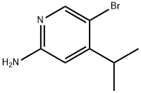 5-Bromo-2-amino-4-(iso-propyl)pyridine Struktur