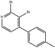 2,3-Dibromo-4-(4-tolyl)pyridine Struktur