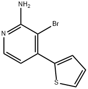 2-Amino-3-bromo-4-(2-thienyl)pyridine Struktur