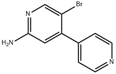 5-Bromo-2-amino-4-(4-pyridyl)pyridine Struktur