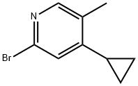 2-Bromo-5-methyl-4-cyclopropylpyridine Struktur