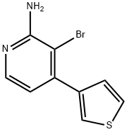 2-Amino-3-bromo-4-(3-thienyl)pyridine Struktur