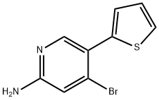 4-Bromo-2-amino-5-(2-thienyl)pyridine Struktur