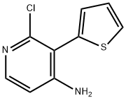 2-CHLORO-4-AMINO-3-(2-THIENYL)PYRIDINE Struktur