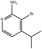 2-Amino-3-bromo-4-(iso-propyl)pyridine Struktur