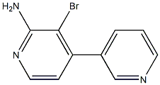 2-Amino-3-bromo-4-(3-pyridyl)pyridine Struktur