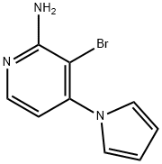 2-Amino-3-bromo-4-(1H-pyrrol-1-yl)pyridine Struktur