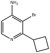 3-BROMO-2-CYCLOBUTYLPYRIDIN-4-AMINE Struktur