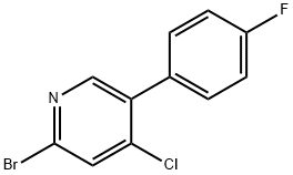 2-Bromo-4-chloro-5-(4-fluorophenyl)pyridine Struktur