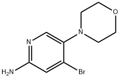 4-Bromo-2-amino-5-(morpholino)pyridine Struktur