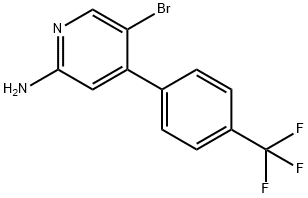 2-Amino-5-bromo-4-(4-trifluoromethylphenyl)pyridine Struktur