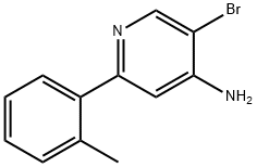 5-BROMO-2-(2-METHYLPHENYL)PYRIDIN-4-AMINE Struktur