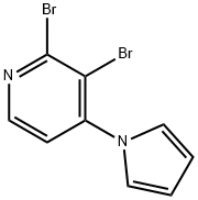 2,3-Dibromo-4-(1H-pyrrol-1-yl)pyridine Struktur