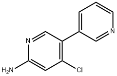 2-Amino-4-chloro-5-(3-pyridyl)pyridine Struktur