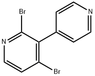 2,4-Dibromo-3-(4-pyridyl)pyridine Struktur