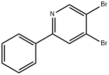 3,4-Dibromo-6-phenylpyridine Struktur