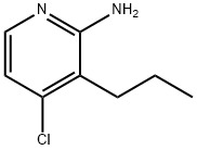 2-Amino-4-chloro-3-(n-propyl)pyridine Struktur