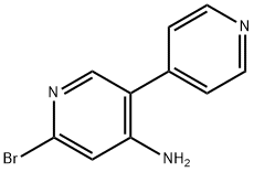 2-Bromo-4-amino-5-(4-pyridyl)pyridine Struktur