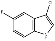 3-Chloro-5-fluoro-1H-indole Struktur