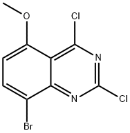 8-bromo-2,4-dichloro-5-methoxyquinazoline Struktur