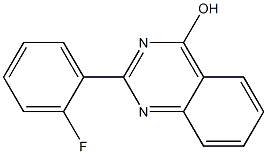 4-Hydroxy-2-(2-fluorophenyl)quinazoline Struktur