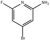 4-bromo-6-fluoropyridin-2-amine Struktur