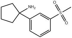 1-[3-(Methylsulfonyl)phenyl]cyclopentanamine Struktur