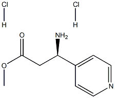 METHYL (3R)-3-AMINO-3-(4-PYRIDYL)PROPANOATE DIHYDROCHLORIDE Struktur