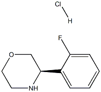 (3R)-3-(2-FLUOROPHENYL)MORPHOLINE HYDROCHLORIDE Struktur