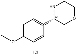 (3S)-3-(4-METHOXYPHENYL)MORPHOLINE HYDROCHLORIDE Struktur