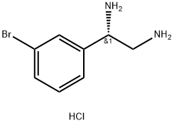 (1S)-1-(3-BROMOPHENYL)ETHANE-1,2-DIAMINE DIHYDROCHLORIDE Struktur