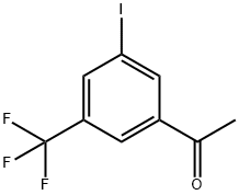 1-(3-Iodo-5-trifluoromethyl-phenyl)-ethanone Struktur