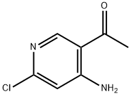 Ethanone, 1-(4-amino-6-chloro-3-pyridinyl)- Struktur