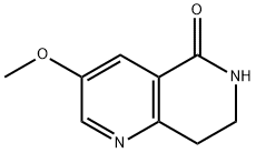 3-methoxy-5,6,7,8-tetrahydro-1,6-naphthyridin-5-one Struktur