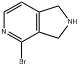 4-bromo-2,3-dihydro-1H-pyrrolo[3,4-c]pyridine Struktur