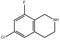 6-CHLORO-8-FLUORO-1,2,3,4-TETRAHYDROISOQUINOLINE Struktur