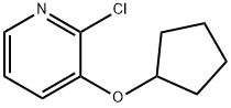 2-Chloro-3-(cyclopentoxy)pyridine Struktur