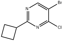 4-Chloro-5-bromo-2-(cyclobutyl)pyrimidine Struktur