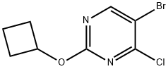 4-Chloro-5-bromo-2-(cyclobutoxy)pyrimidine Struktur